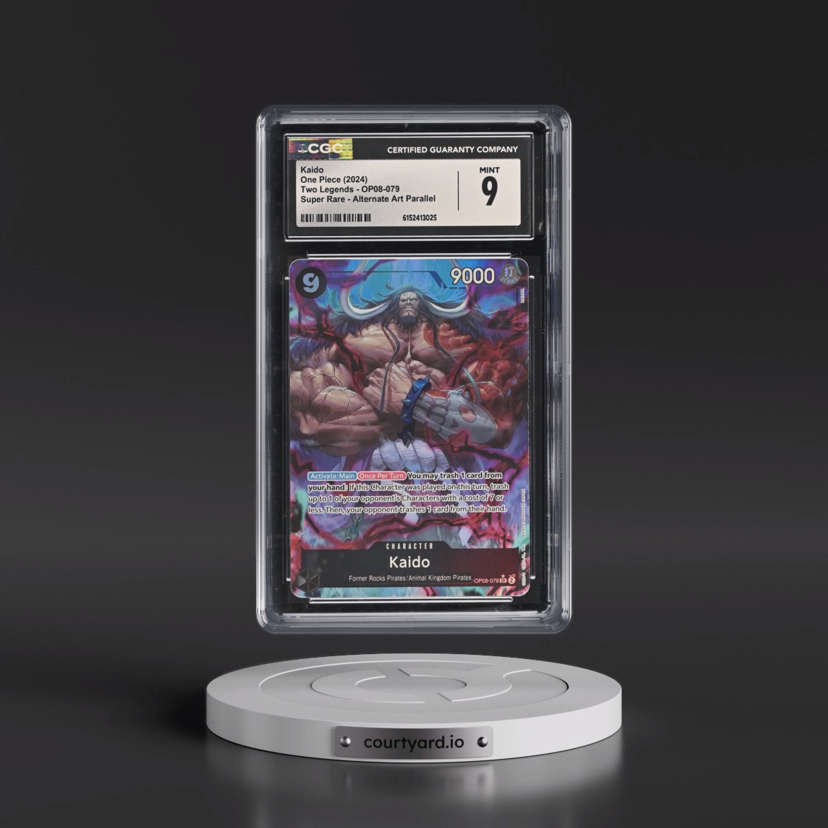 2024 Two Legends (OP08) - English #OP08-079 Kaido - (Borderless) Alt Art (CGC 9 MINT)