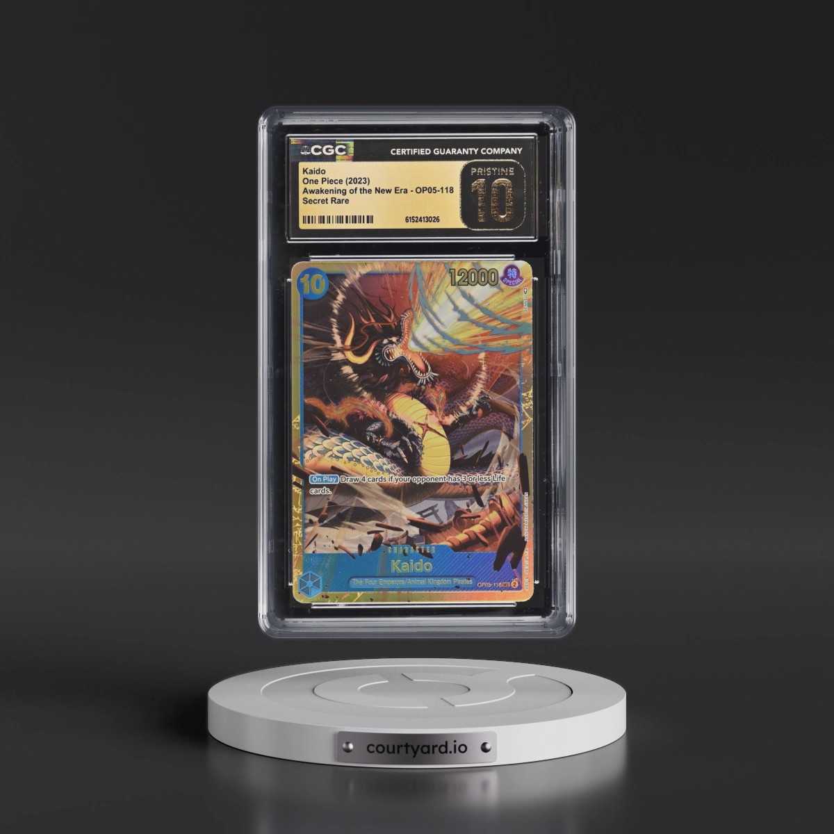 2023 Awakening of the New Era (OP05) - English #OP05-118 Kaido (CGC 10 PRISTINE)