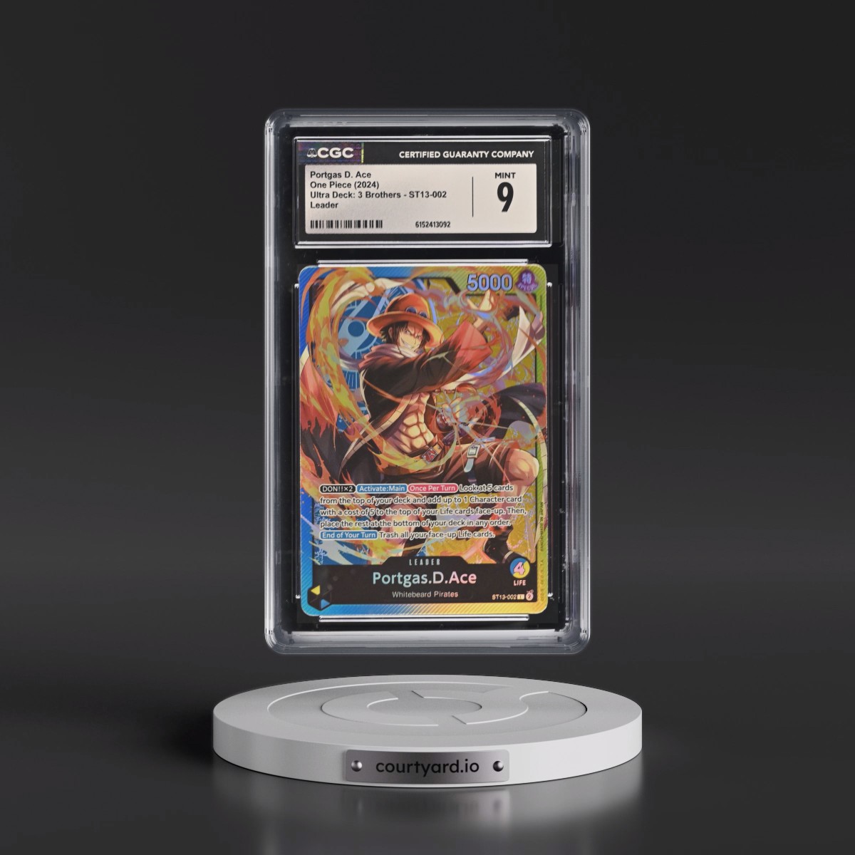 2024 Ultra Deck: 3 Brothers (ST13) - English #ST13-002 Portgas D. Ace (CGC 9 MINT)