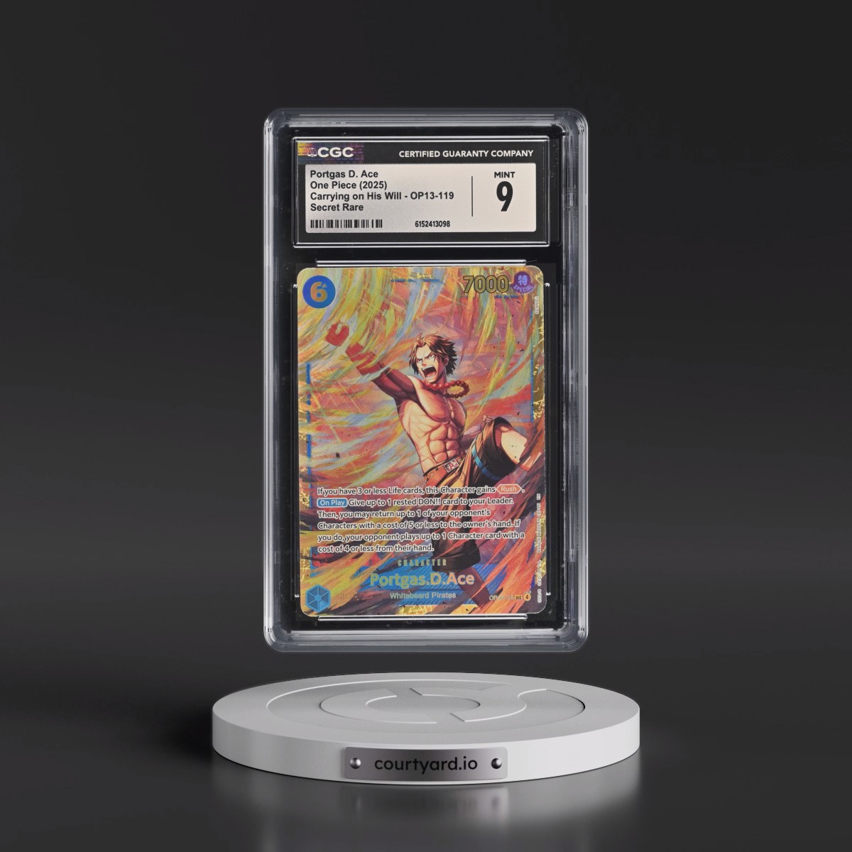 2025 Carrying on His Will (OP13) - English #OP13-119 Portgas D. Ace (CGC 9 MINT)