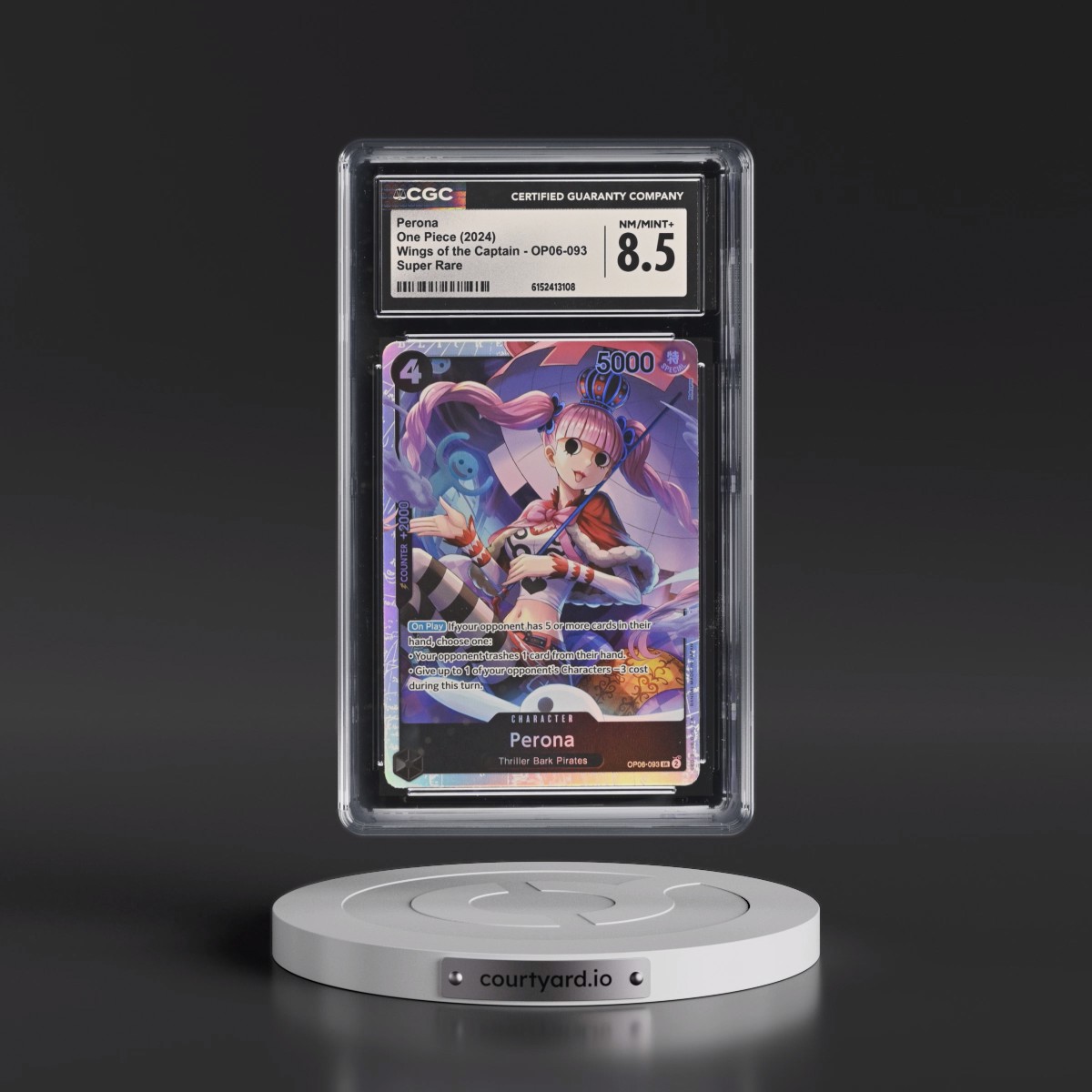 2024 Wings of the Captain (OP06) - English #OP06-093 Perona (CGC 8.5 NM-MT+)