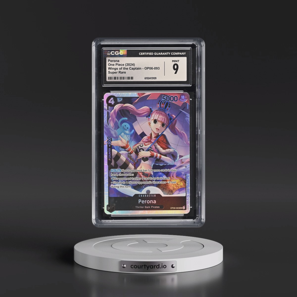 2024 Wings of the Captain (OP06) - English #OP06-093 Perona (CGC 9 MINT)