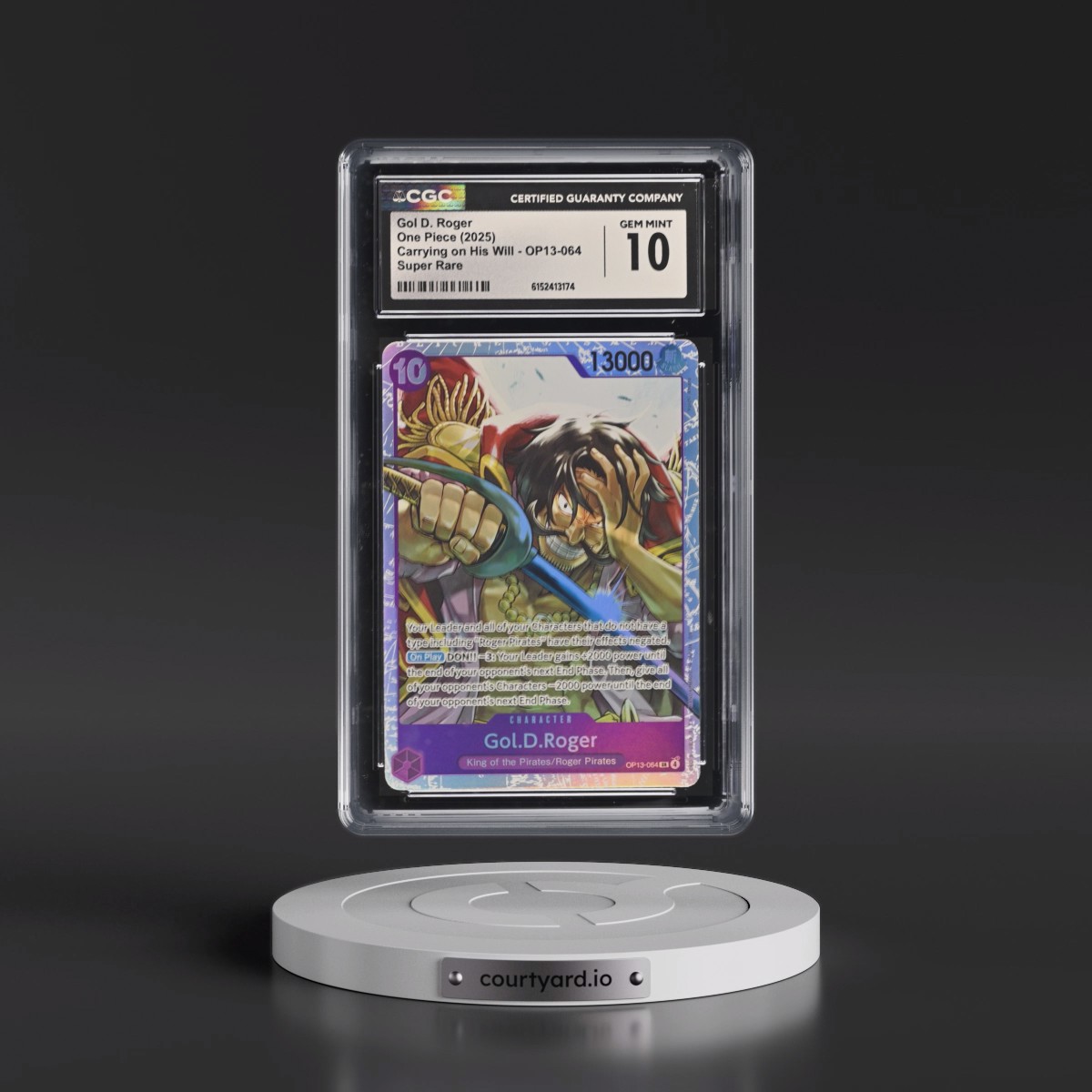 2025 Carrying on His Will (OP13) - English #OP13-064 Gol D. Roger (CGC 10 GEM MINT)