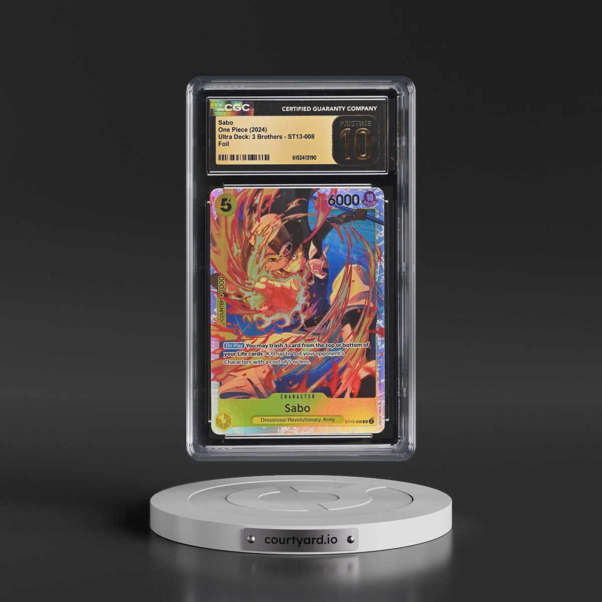 2024 Ultra Deck: 3 Brothers (ST13) - English #ST13-008 Sabo - Foil (CGC 10 PRISTINE)