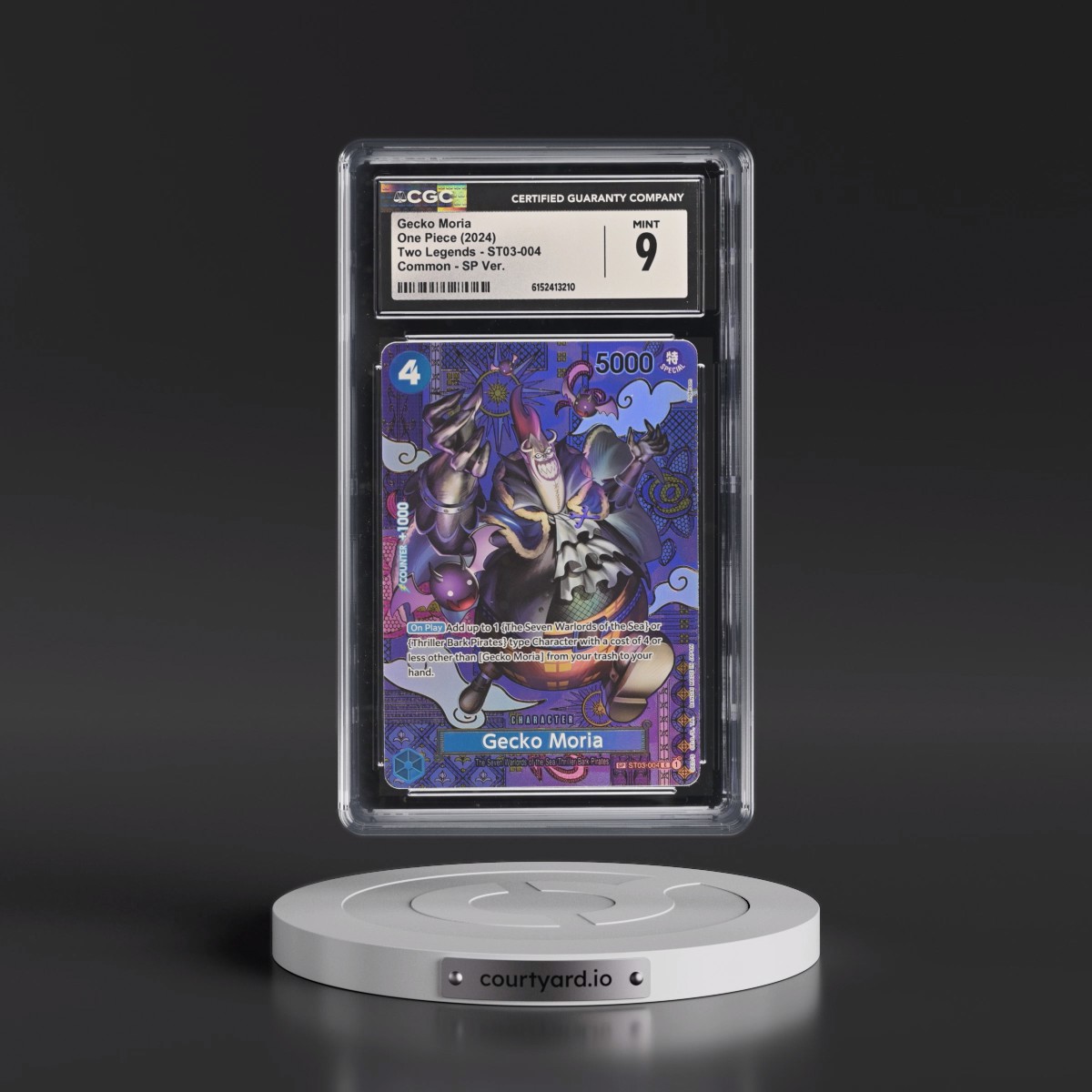 2024 Two Legends (OP08) - English #ST03-004 Gecko Moria - SP Ver. (SP next to number) (CGC 9 MINT)