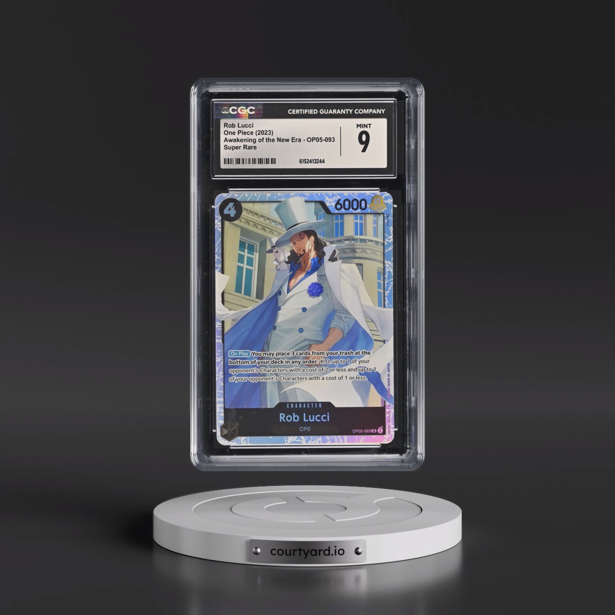 2023 Awakening of the New Era (OP05) - English Rob Lucci #OP05-093 CGC 9