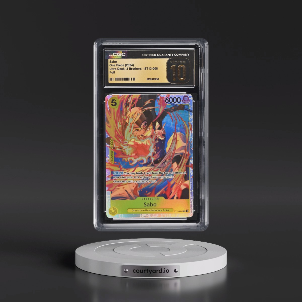 2024 Ultra Deck: 3 Brothers (ST13) - English #ST13-008 Sabo - Foil (CGC 10 PRISTINE)