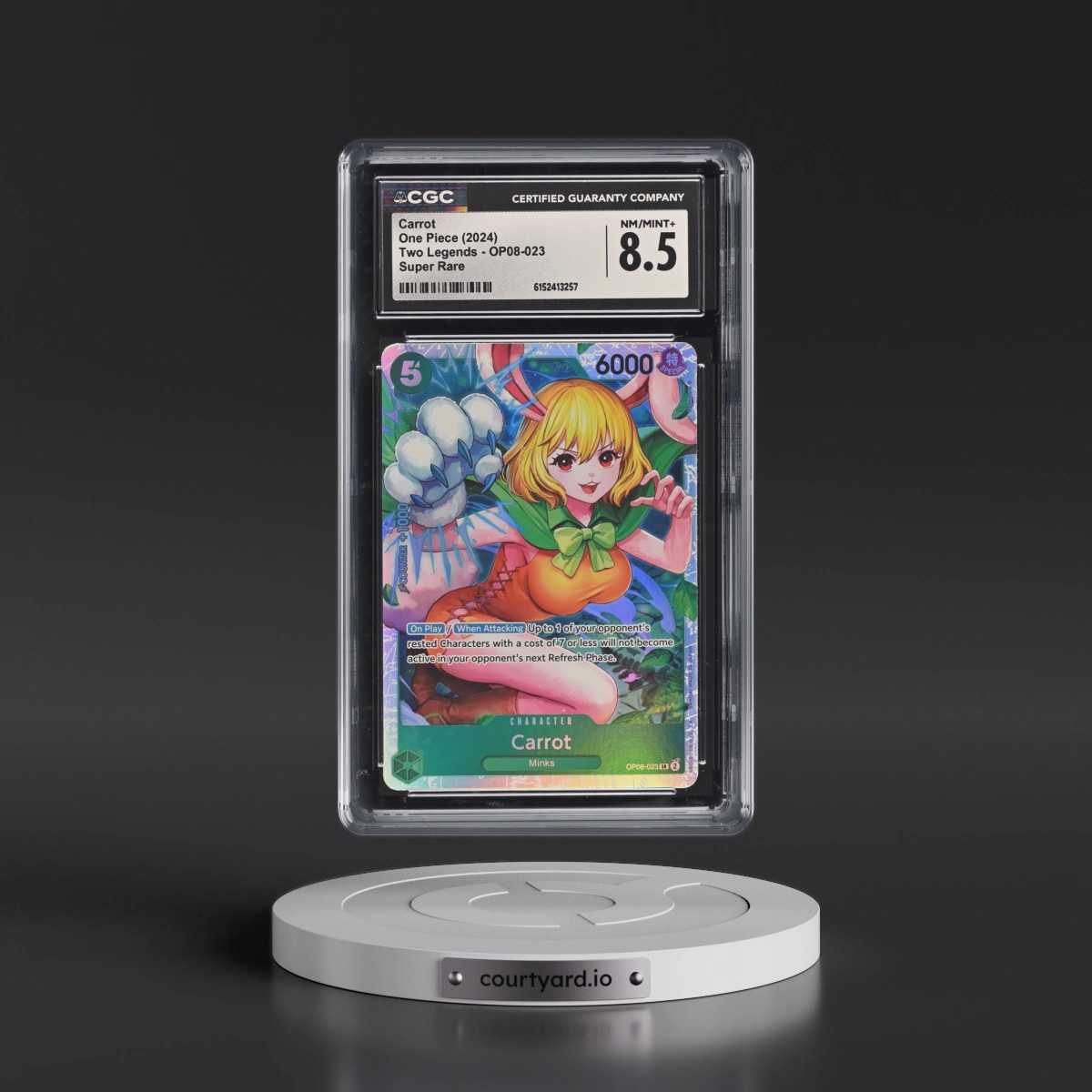 2024 Two Legends (OP08) - English #OP08-023 Carrot (CGC 8.5 NM-MT+)