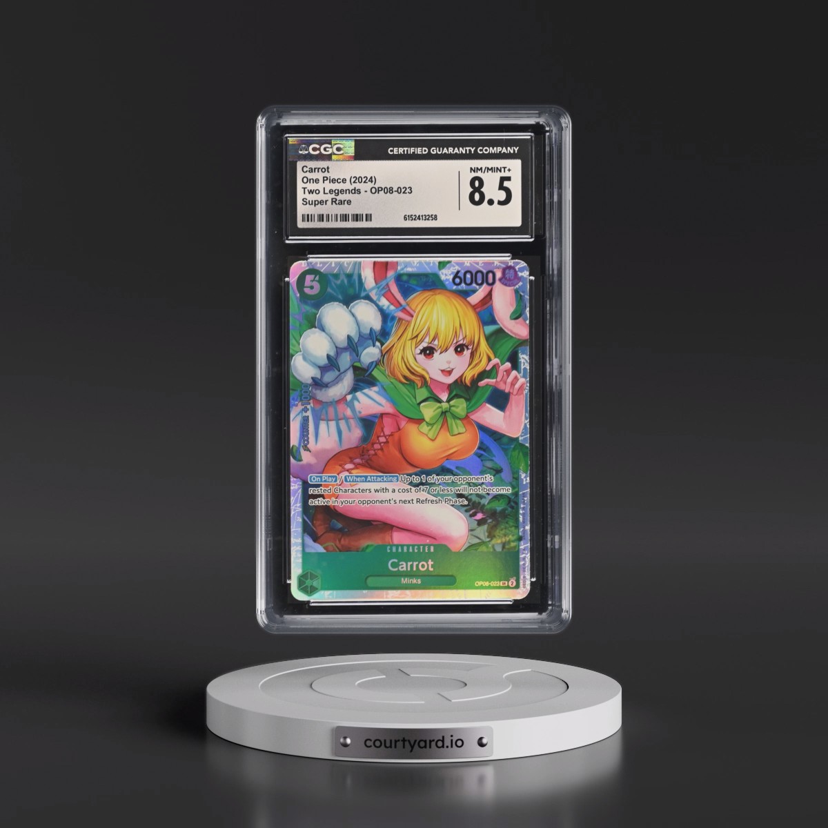 2024 Two Legends (OP08) - English #OP08-023 Carrot (CGC 8.5 NM-MT+)
