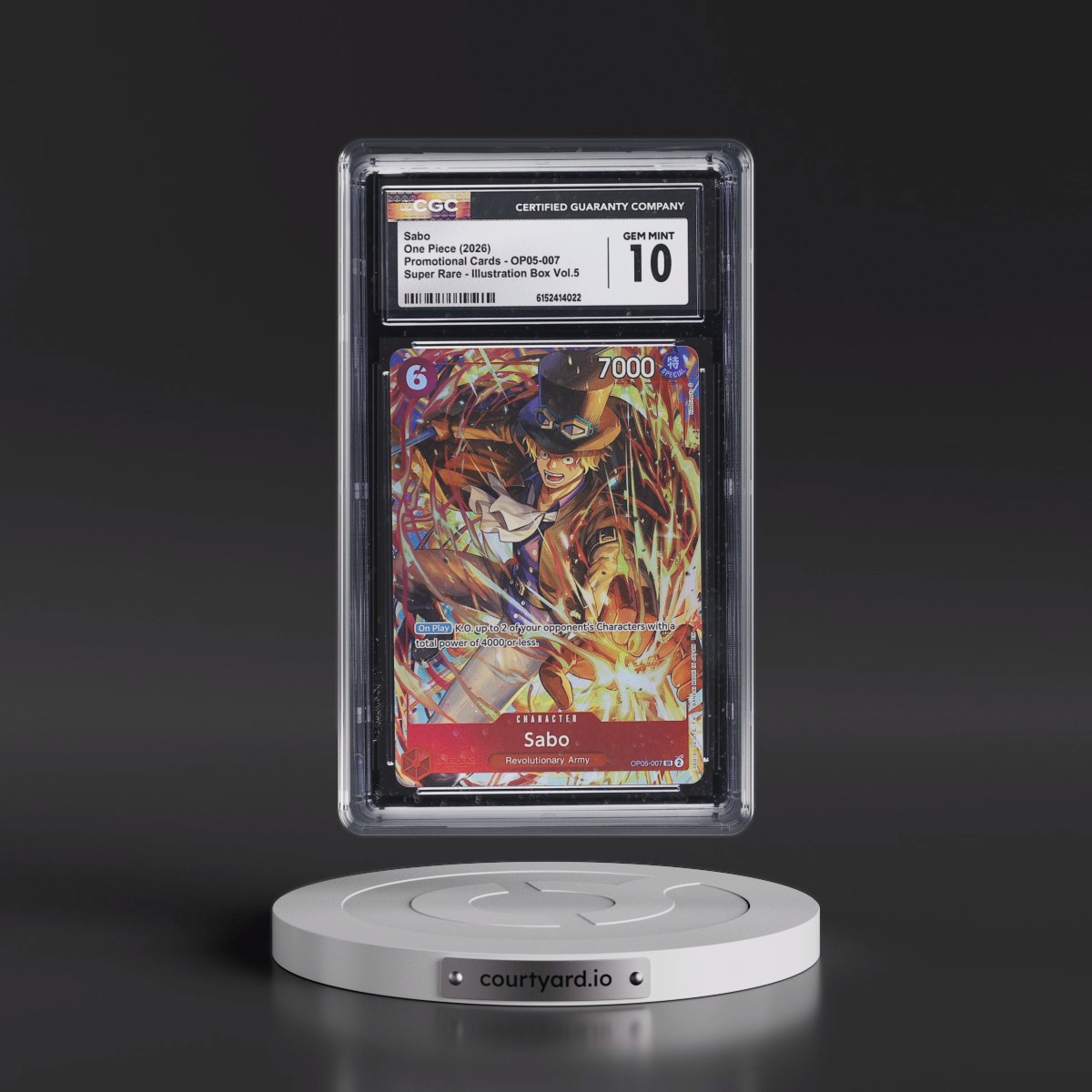 2022 Promotional Cards - English #OP05-007 Sabo - Illustration Box Vol.5 (Borderless) (CGC 10 GEM MINT)