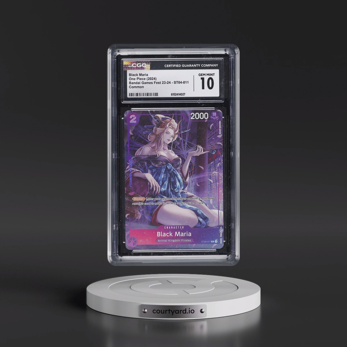 2024 Bandai Card Games Fest 23-24 (Textured Foil) - English #ST04-011 Black Maria (CGC 10 GEM MINT)