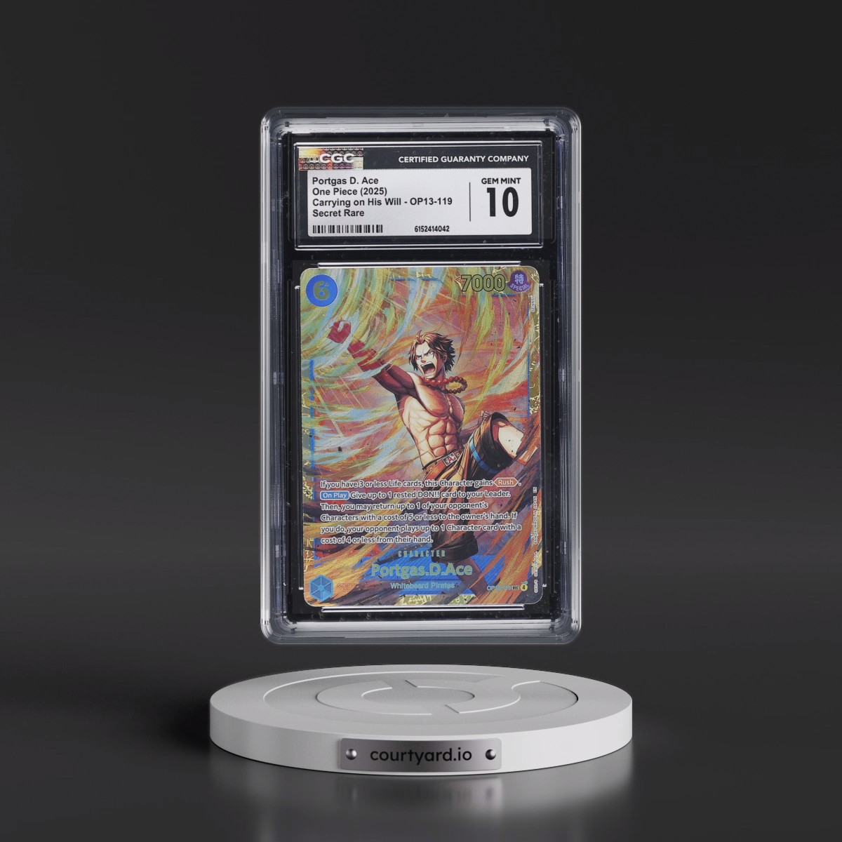 2025 Carrying on His Will (OP13) - English #OP13-119 Portgas D. Ace (CGC 10 GEM MINT)