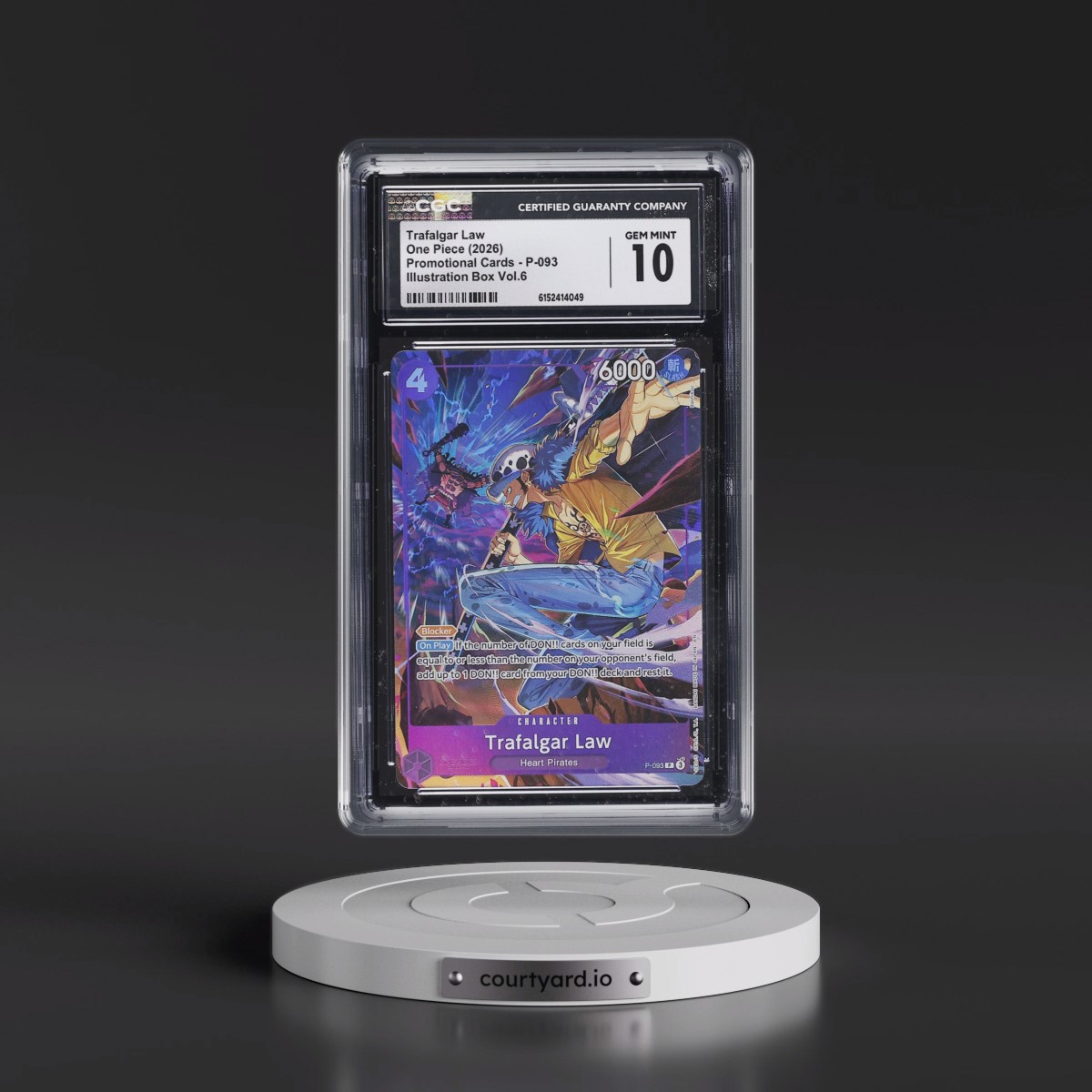 2022 Promotional Cards - English #P-093 Trafalgar Law - Illustration Box Vol.6 (Borderless) (CGC 10 GEM MINT)