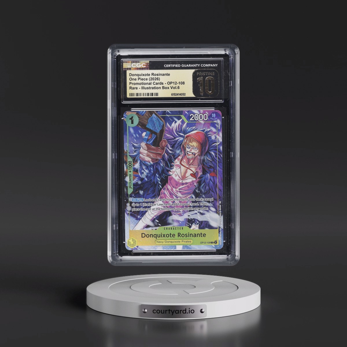 2022 Promotional Cards - English #OP12-108 Donquixote Rosinante - Illustration Box Vol.6 (Borderless) (CGC 10 PRISTINE)