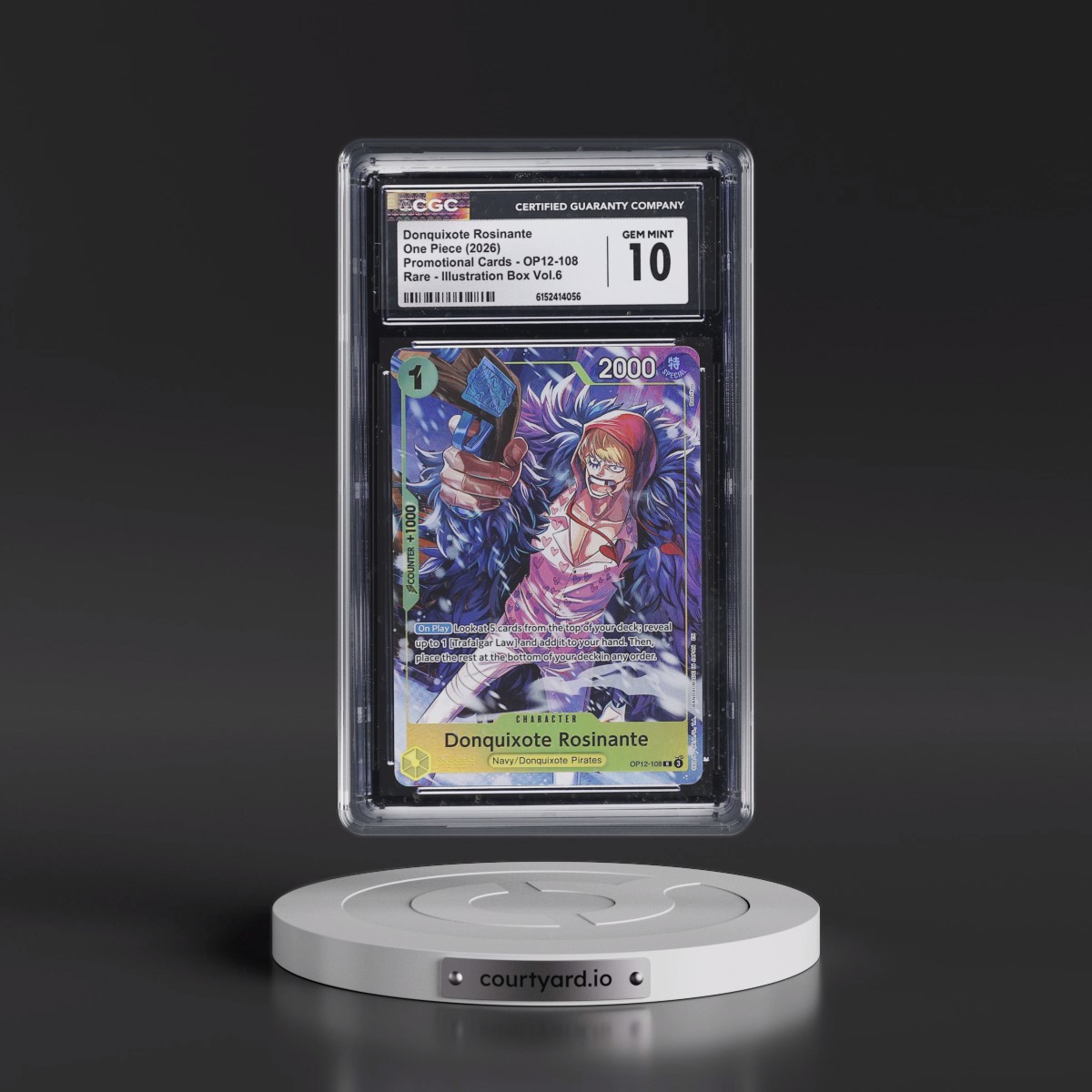 2022 Promotional Cards - English #OP12-108 Donquixote Rosinante - Illustration Box Vol.6 (Borderless) (CGC 10 GEM MINT)