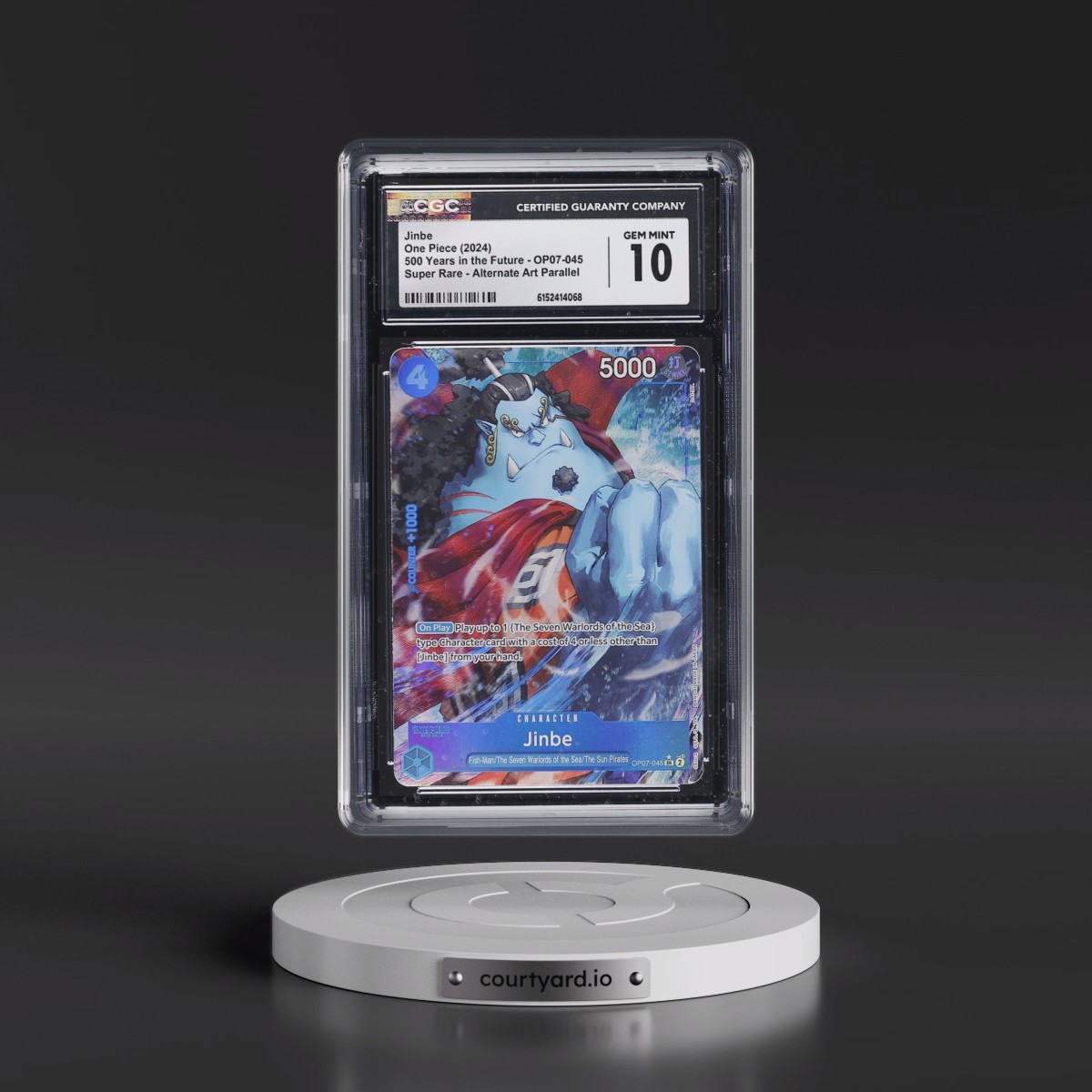 2024 500 Years in the Future (OP07) - English #OP07-045 Jinbe - (Borderless) Alt Art (CGC 10 GEM MINT)