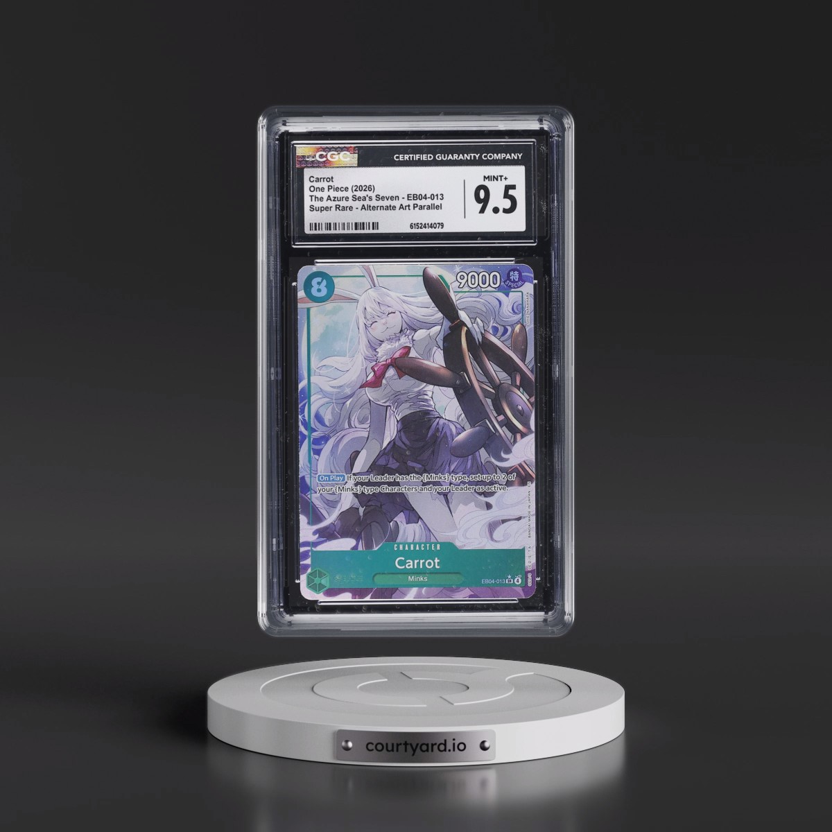 2026 The Azure Sea's Seven (OP14-EB04) - English #EB04-013 Carrot - (Borderless) Alt Art (CGC 9.5 MINT+)