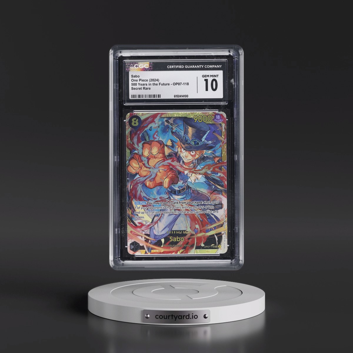 2024 500 Years in the Future (OP07) - English #OP07-118 Sabo (CGC 10 GEM MINT)
