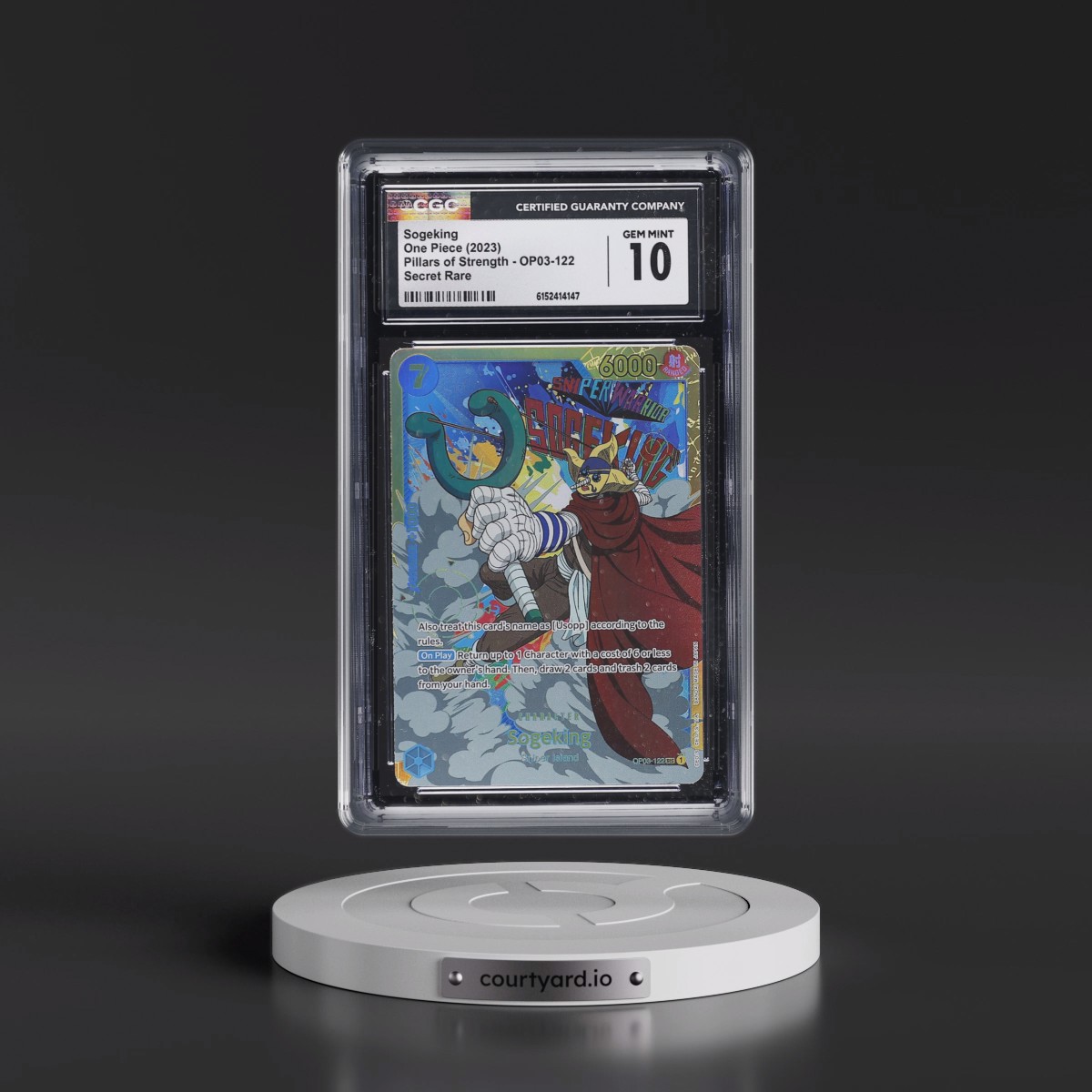 2023 Pillars of Strength (OP03) - English #OP03-122 Sogeking (CGC 10 GEM MINT)
