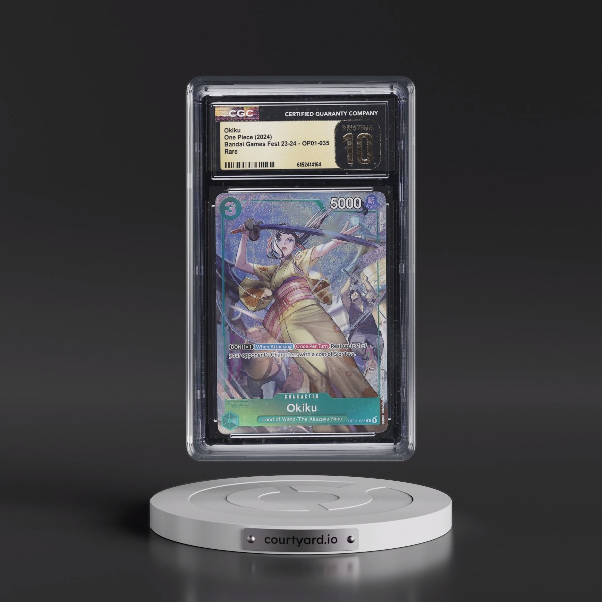2024 Bandai Card Games Fest 23-24 (Textured Foil) - English #OP01-035 Okiku (CGC 10 PRISTINE)