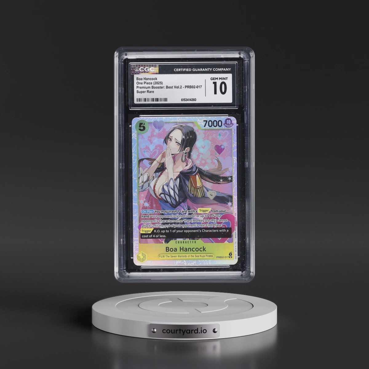 2025 Premium Booster: The Best Vol.2 (PRB-02) - English #PRB02-017 Boa Hancock (CGC 10 GEM MINT)