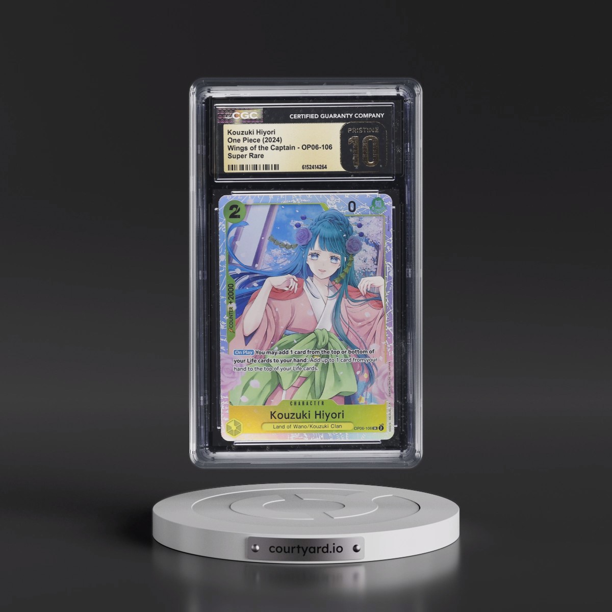 2024 Wings of the Captain (OP06) - English #OP06-106 Kouzuki Hiyori (CGC 10 PRISTINE)