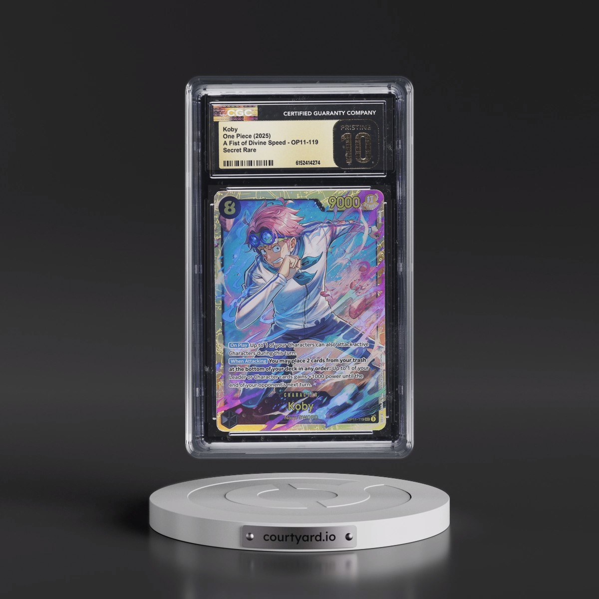2025 A Fist of Divine Speed (OP11) - English #OP11-119 Koby (CGC 10 PRISTINE)