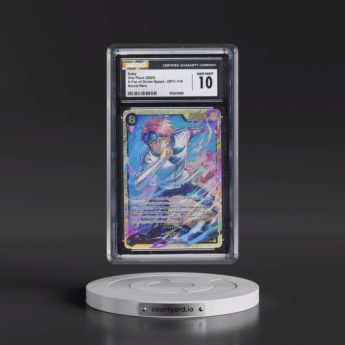 2025 A Fist of Divine Speed (OP11) - English #OP11-119 Koby (CGC 10 GEM MINT)