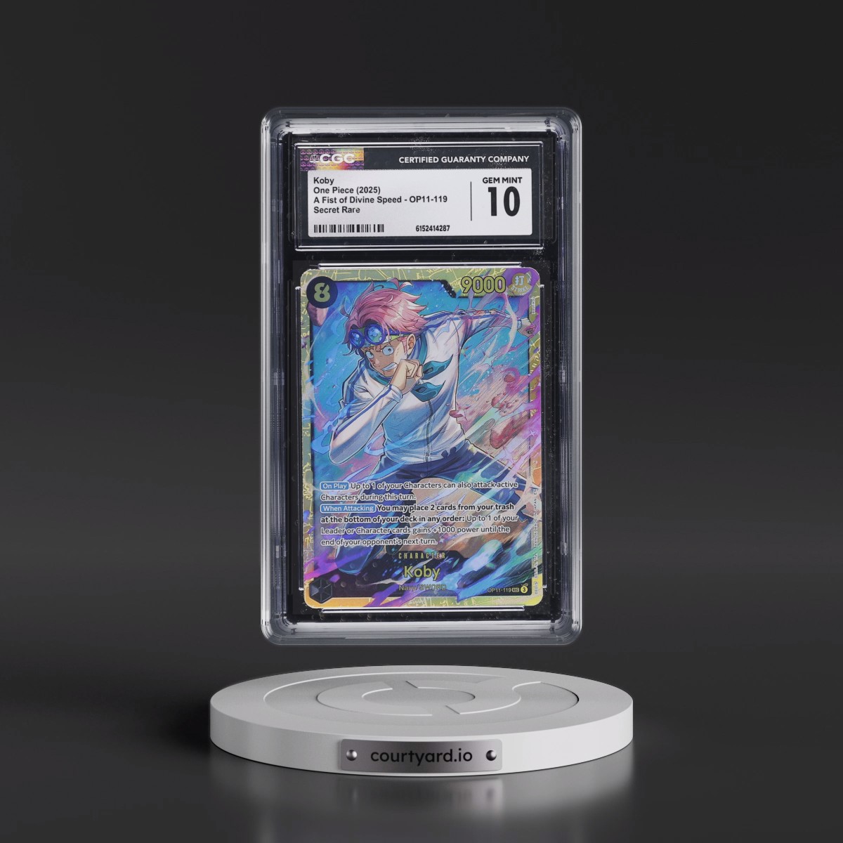2025 A Fist of Divine Speed (OP11) - English #OP11-119 Koby (CGC 10 GEM MINT)