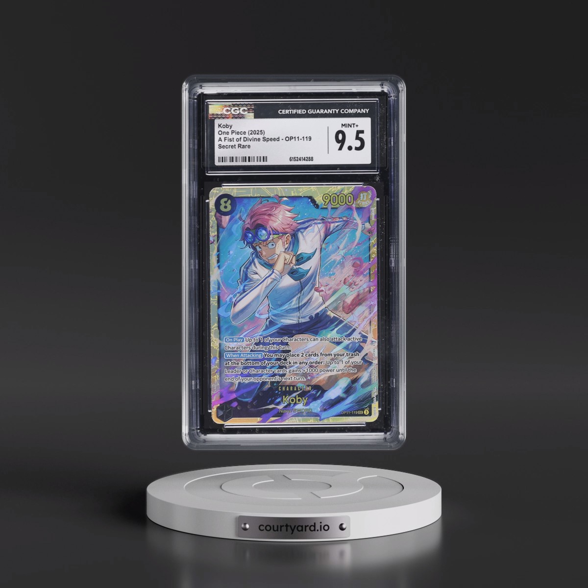 2025 A Fist of Divine Speed (OP11) - English #OP11-119 Koby (CGC 9.5 MINT+)
