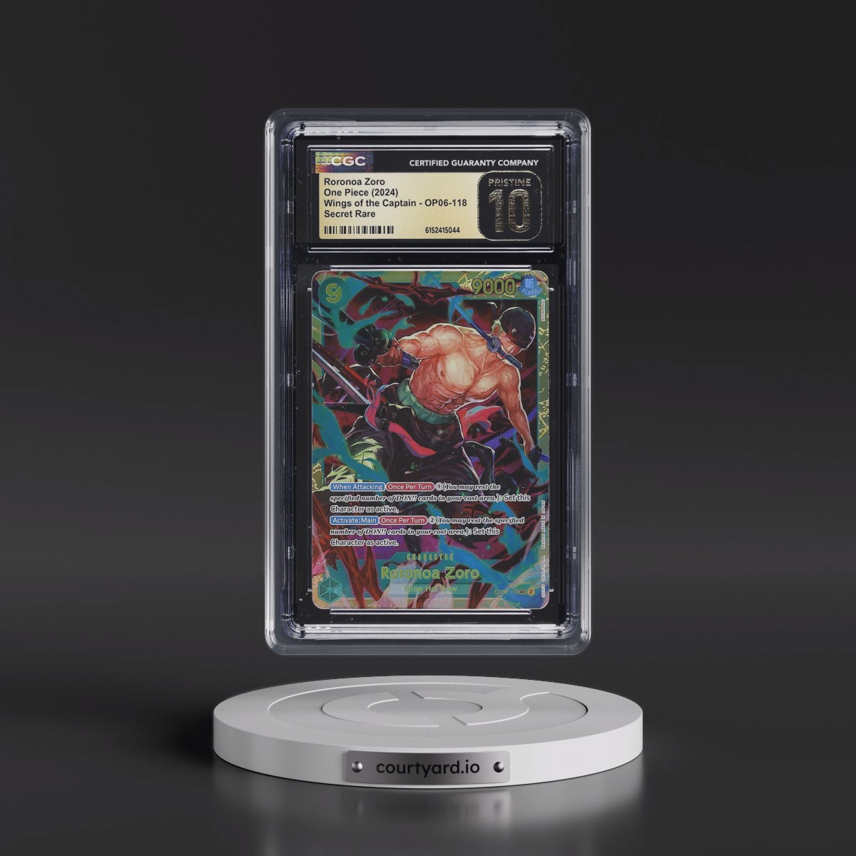 2024 Wings of the Captain (OP06) - English #OP06-118 Roronoa Zoro (CGC 10 PRISTINE)