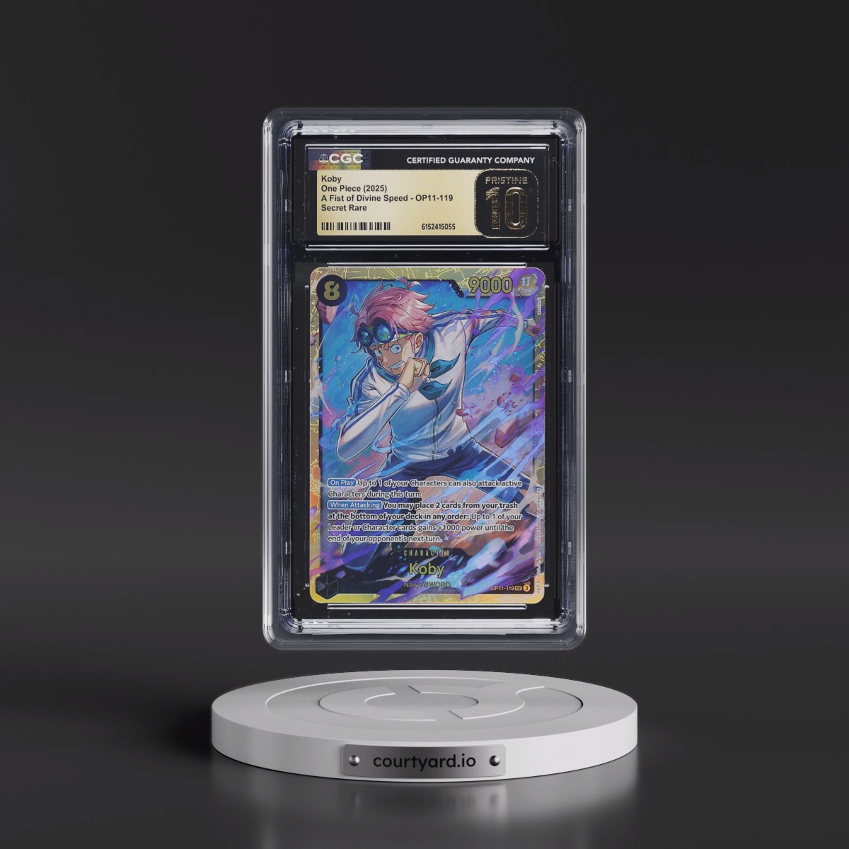 2025 A Fist of Divine Speed (OP11) - English #OP11-119 Koby (CGC 10 PRISTINE)