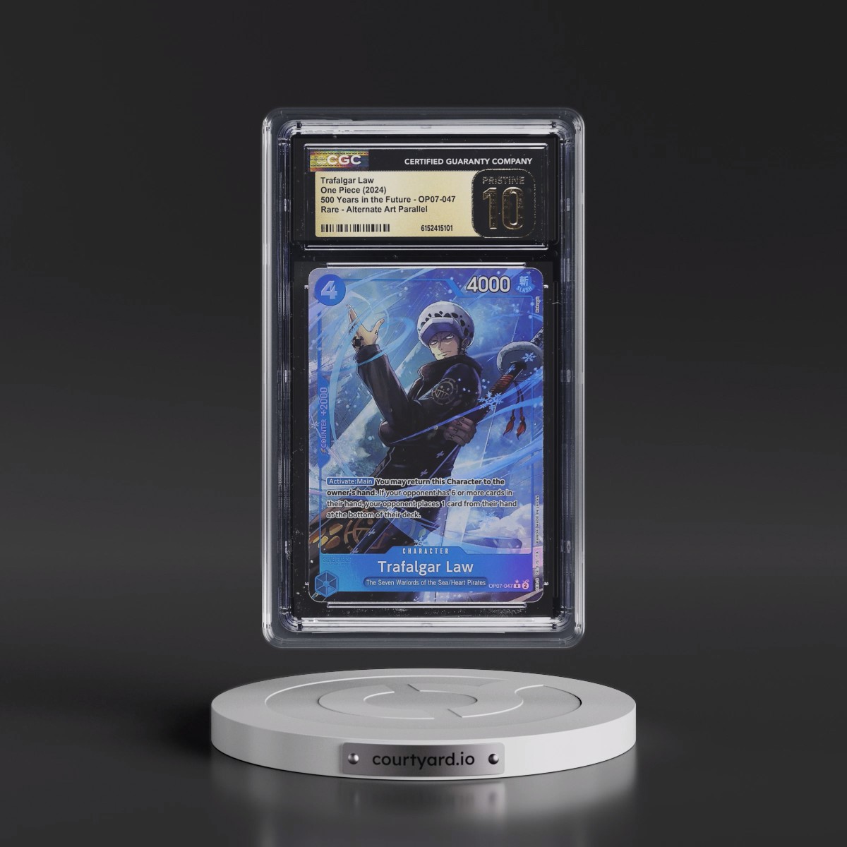 2024 500 Years in the Future (OP07) - English #OP07-047 Trafalgar Law - (Borderless) Alt Art (CGC 10 PRISTINE)