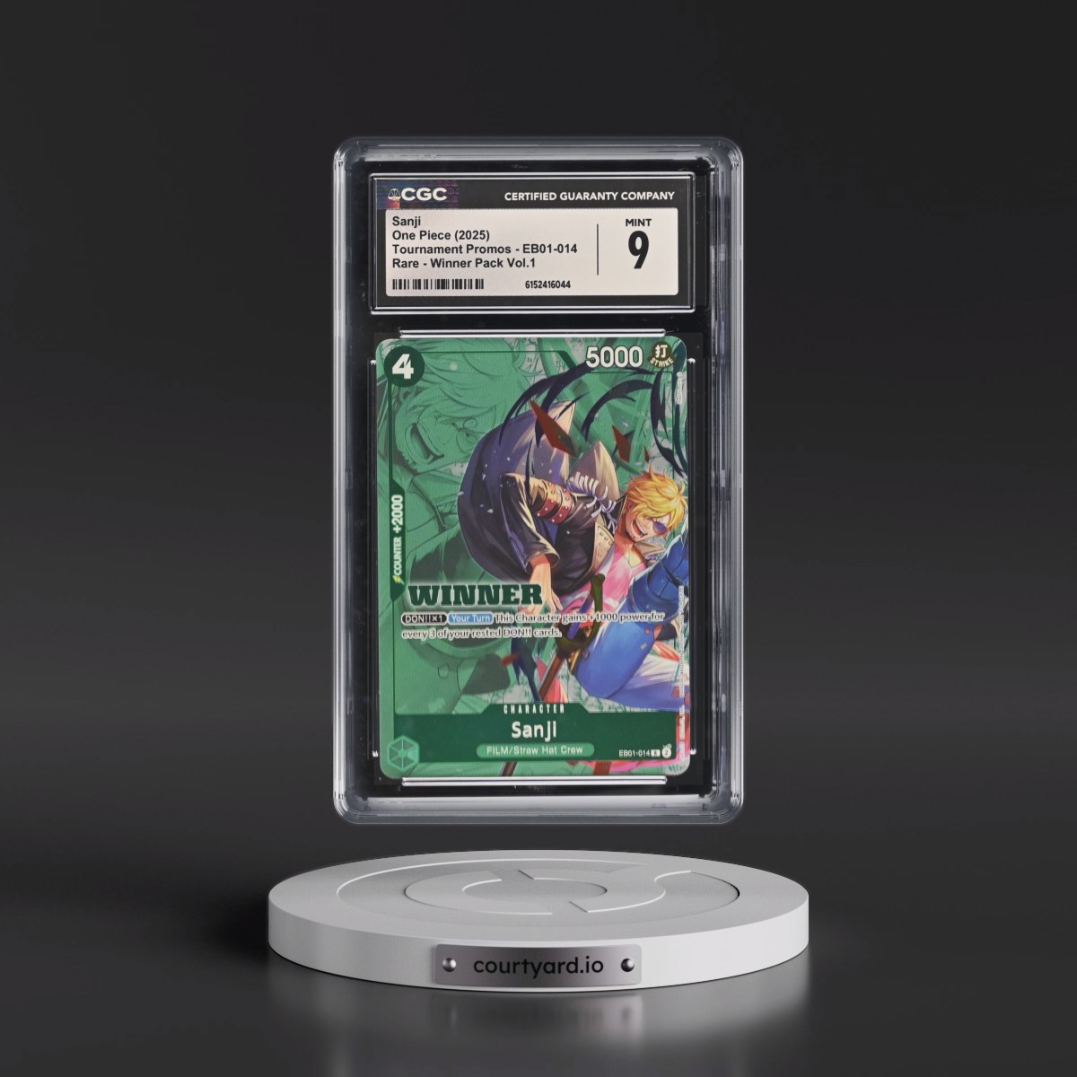2022 Tournament Promos - English Sanji - Winner Pack Vol.1 #EB01-014 CGC 9