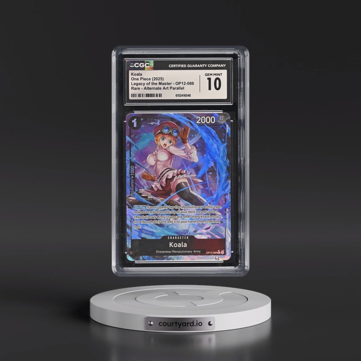 2025 Legacy of the Master (OP12) - English Koala - (Borderless) Alt Art #OP12-086 CGC 10