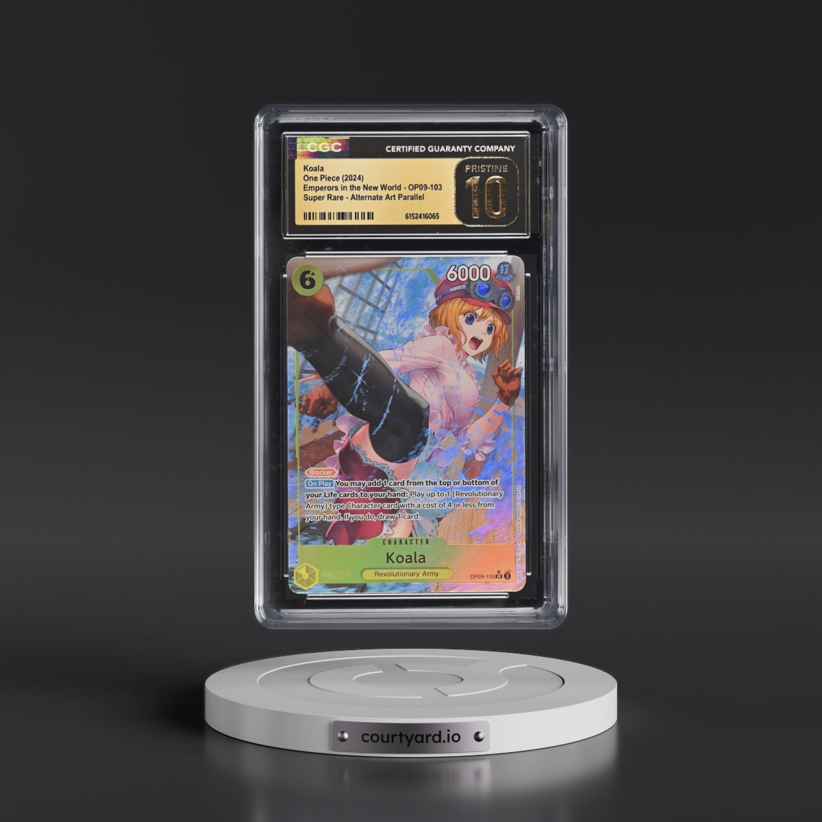 2024 Emperors in the New World (OP09) - English #OP09-103 Koala - (Borderless) Alt Art (CGC 10 PRISTINE)