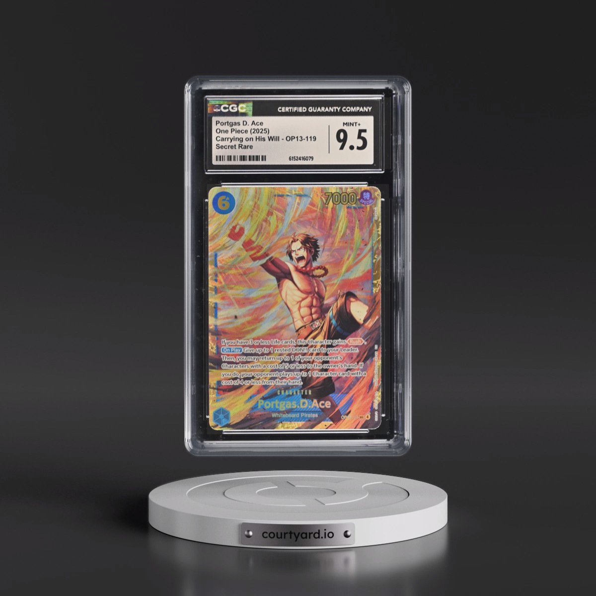 2025 Carrying on His Will (OP13) - English #OP13-119 Portgas D. Ace (CGC 9.5 MINT+)