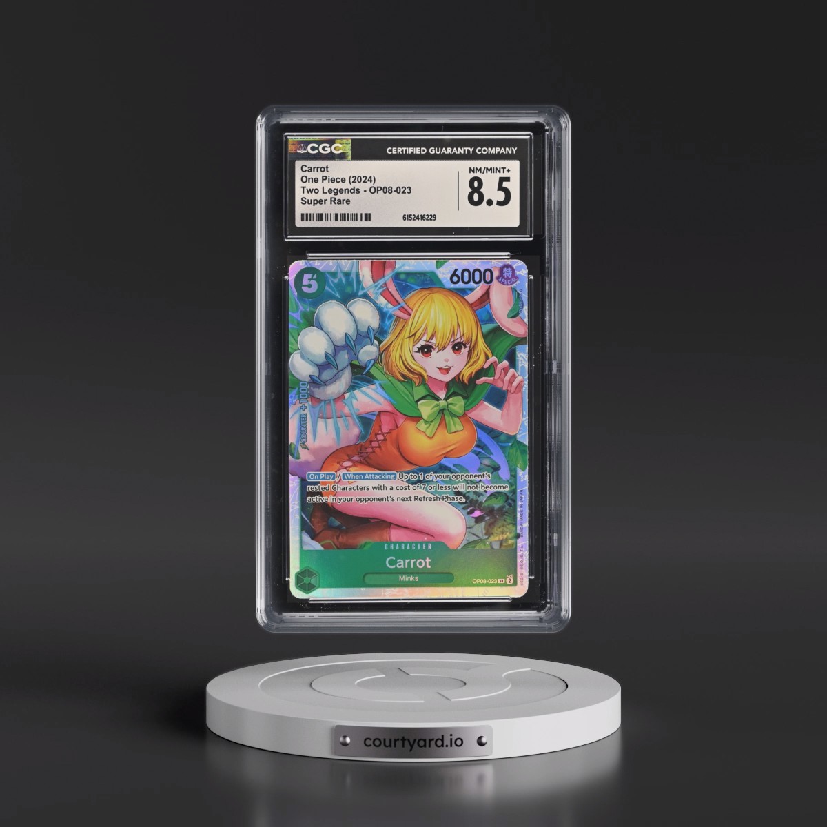2024 Two Legends (OP08) - English #OP08-023 Carrot (CGC 8.5 NM-MT+)