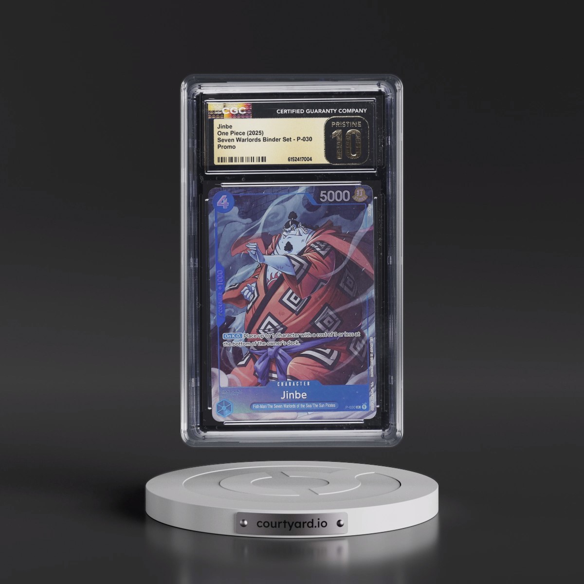 2025 Seven Warlords Binder Set - English #P-030 Jinbe (CGC 10 PRISTINE)