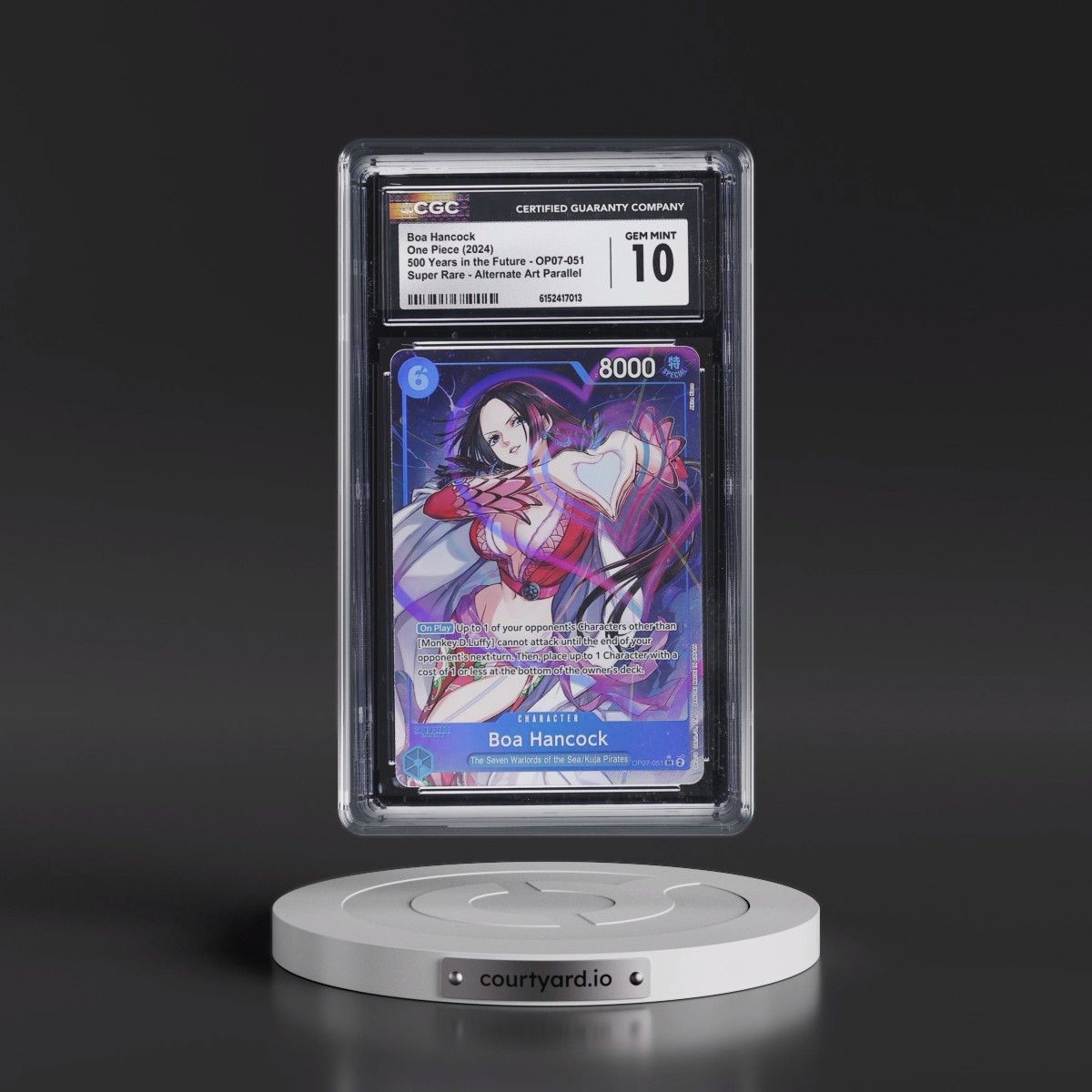 2024 500 Years in the Future (OP07) - English #OP07-051 Boa Hancock - (Borderless) Alt Art (CGC 10 GEM MINT)