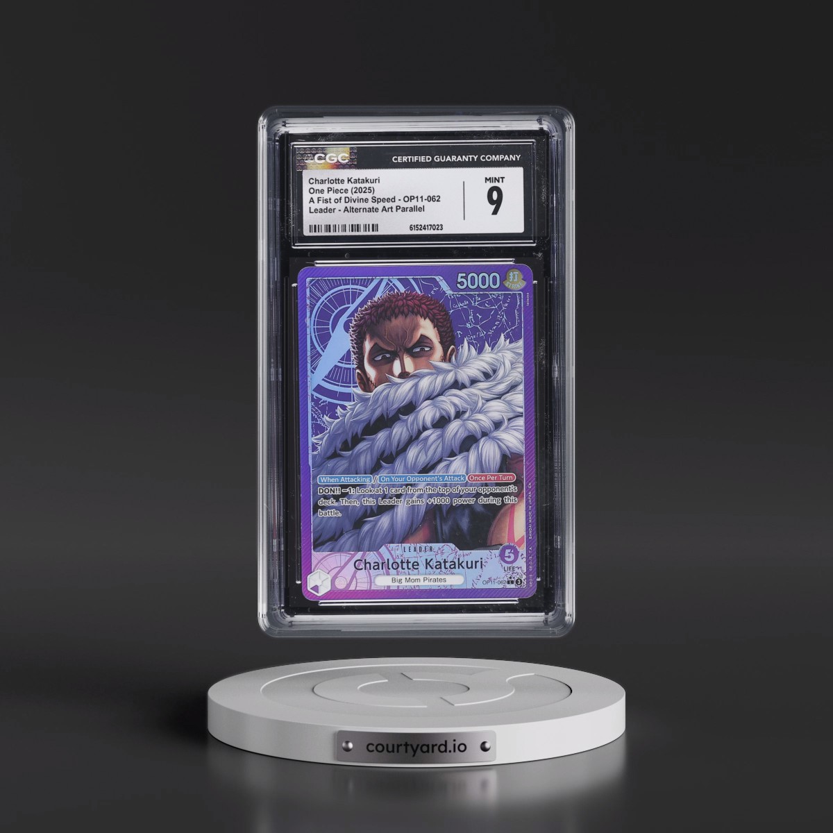 2025 A Fist of Divine Speed (OP11) - English #OP11-062 Charlotte Katakuri - (Map Text Box) Alt Art (CGC 9 MINT)