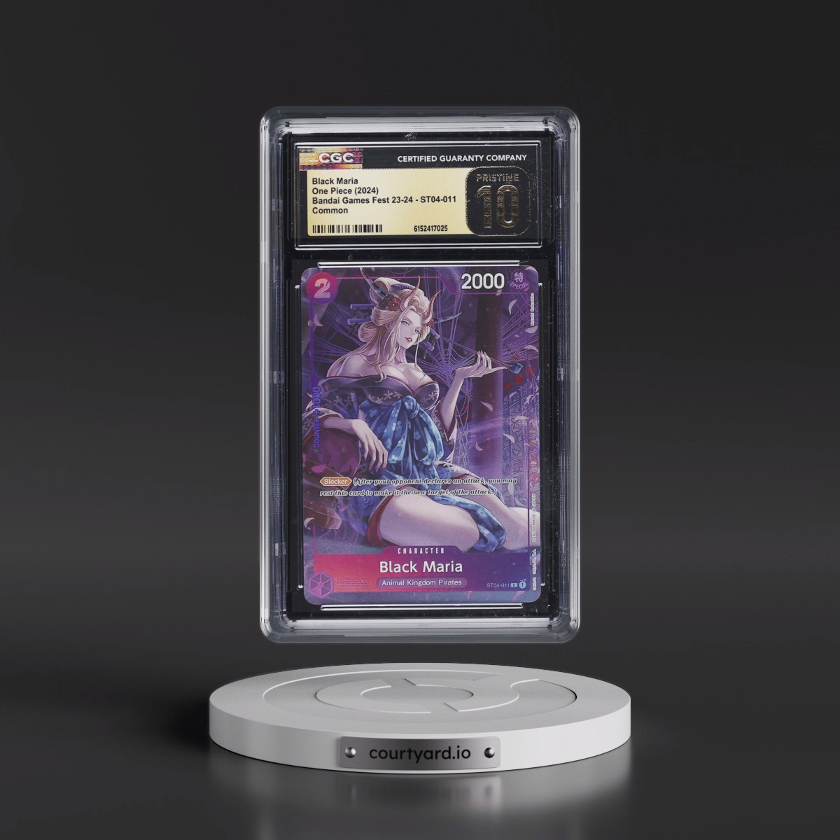 2024 Bandai Card Games Fest 23-24 (Textured Foil) - English #ST04-011 Black Maria (CGC 10 PRISTINE)