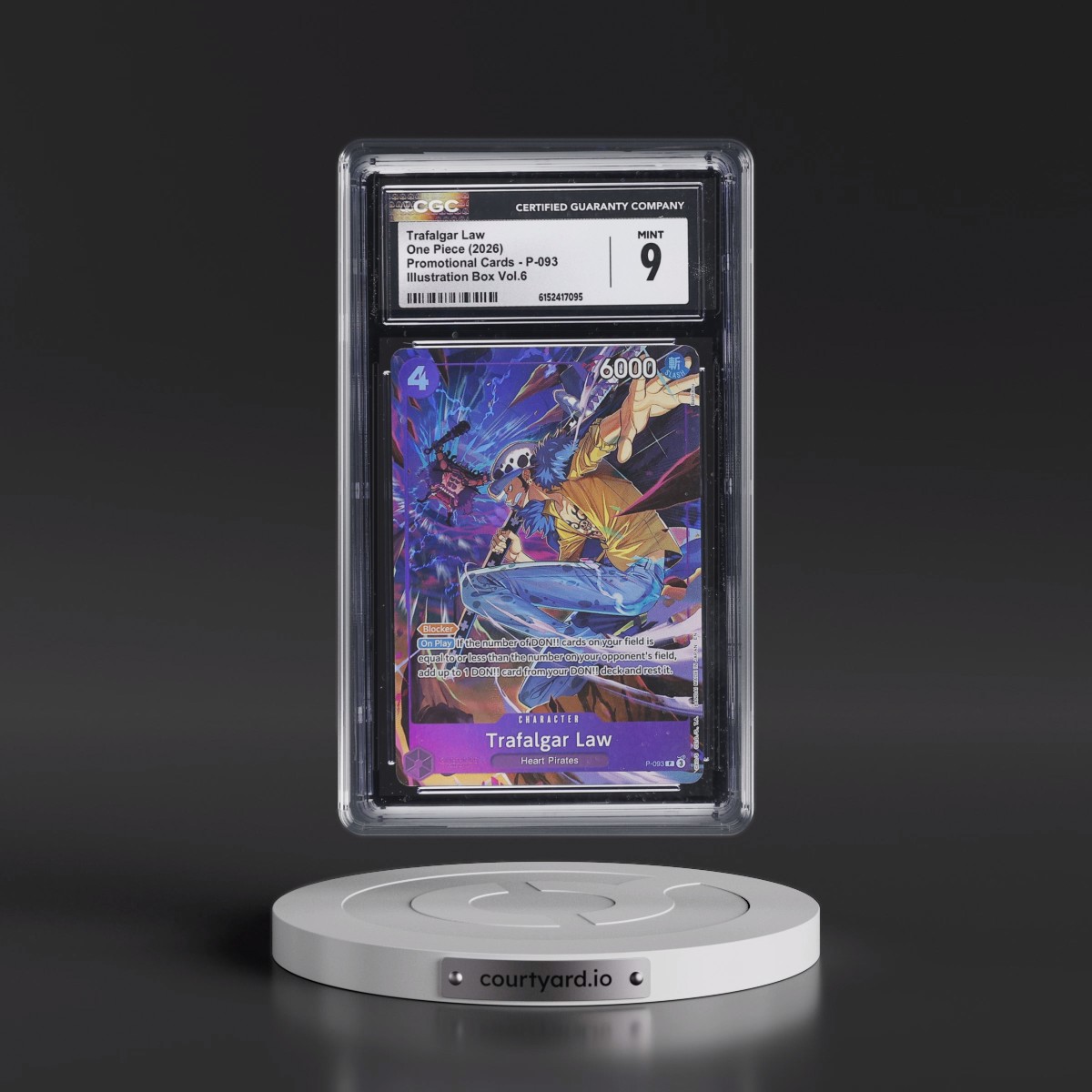 2022 Promotional Cards - English #P-093 Trafalgar Law - Illustration Box Vol.6 (Borderless) (CGC 9 MINT)