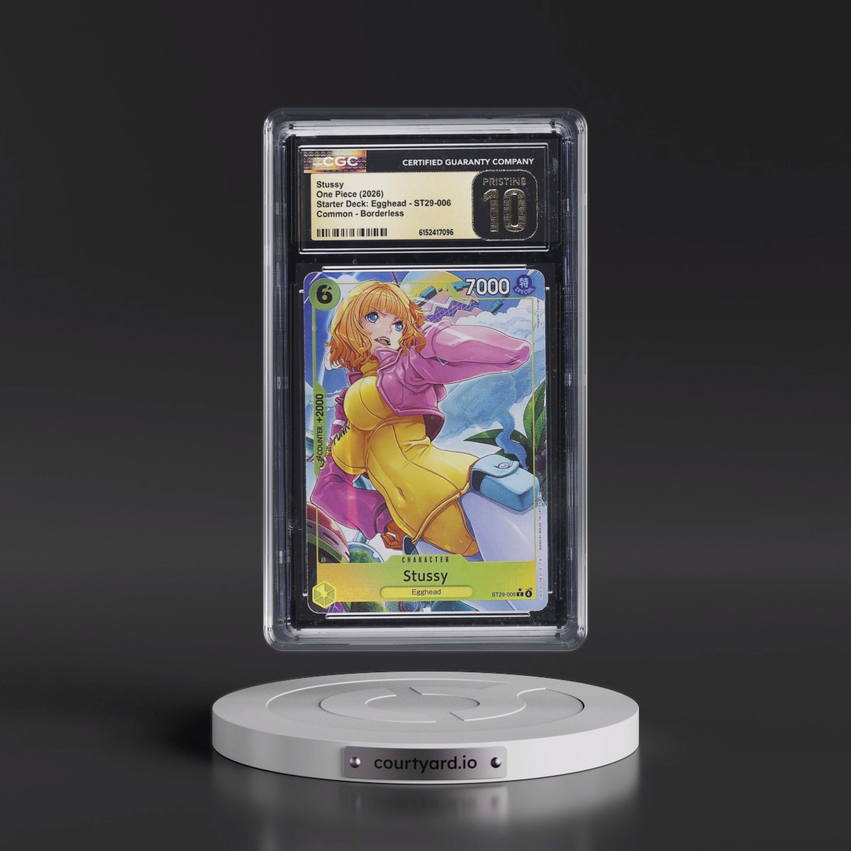 2025 Starter Deck: Egghead (ST29) - English #ST29-006 Stussy - Borderless (CGC 10 PRISTINE)