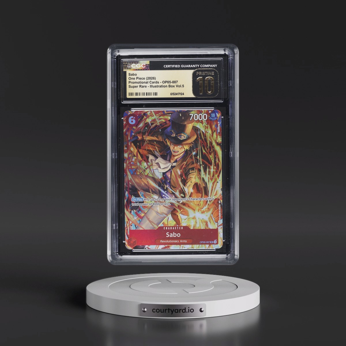 2022 Promotional Cards - English #OP05-007 Sabo - Illustration Box Vol.5 (Borderless) (CGC 10 PRISTINE)