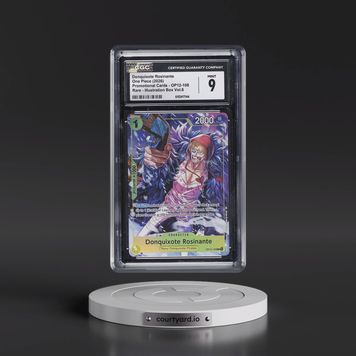 2022 Promotional Cards - English #OP12-108 Donquixote Rosinante - Illustration Box Vol.6 (Borderless) (CGC 9 MINT)