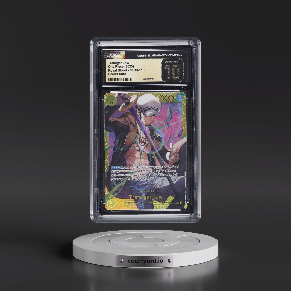 2025 Royal Blood (OP10) - English #OP10-119 Trafalgar Law (CGC 10 PRISTINE)