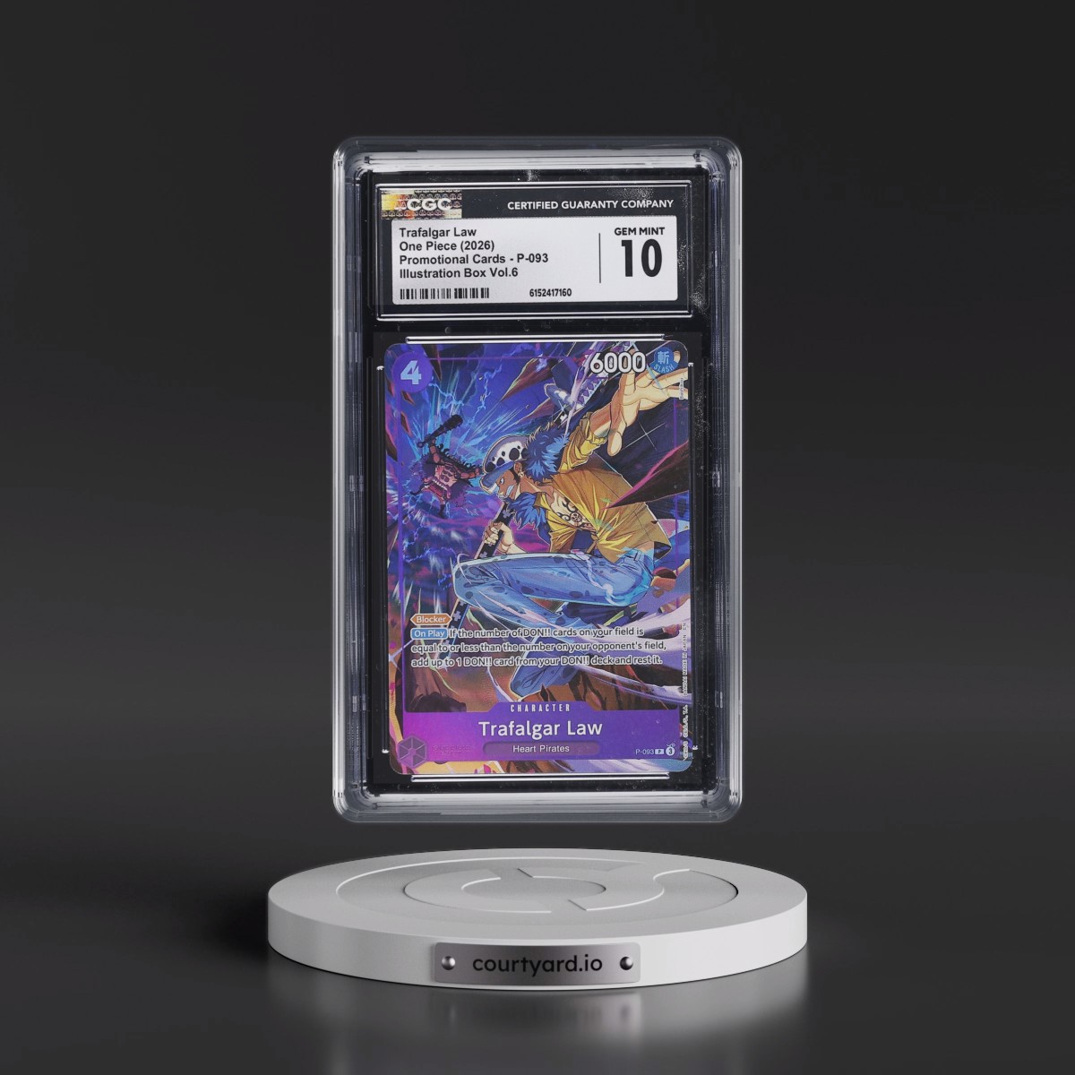2022 Promotional Cards - English #P-093 Trafalgar Law - Illustration Box Vol.6 (Borderless) (CGC 10 GEM MINT)