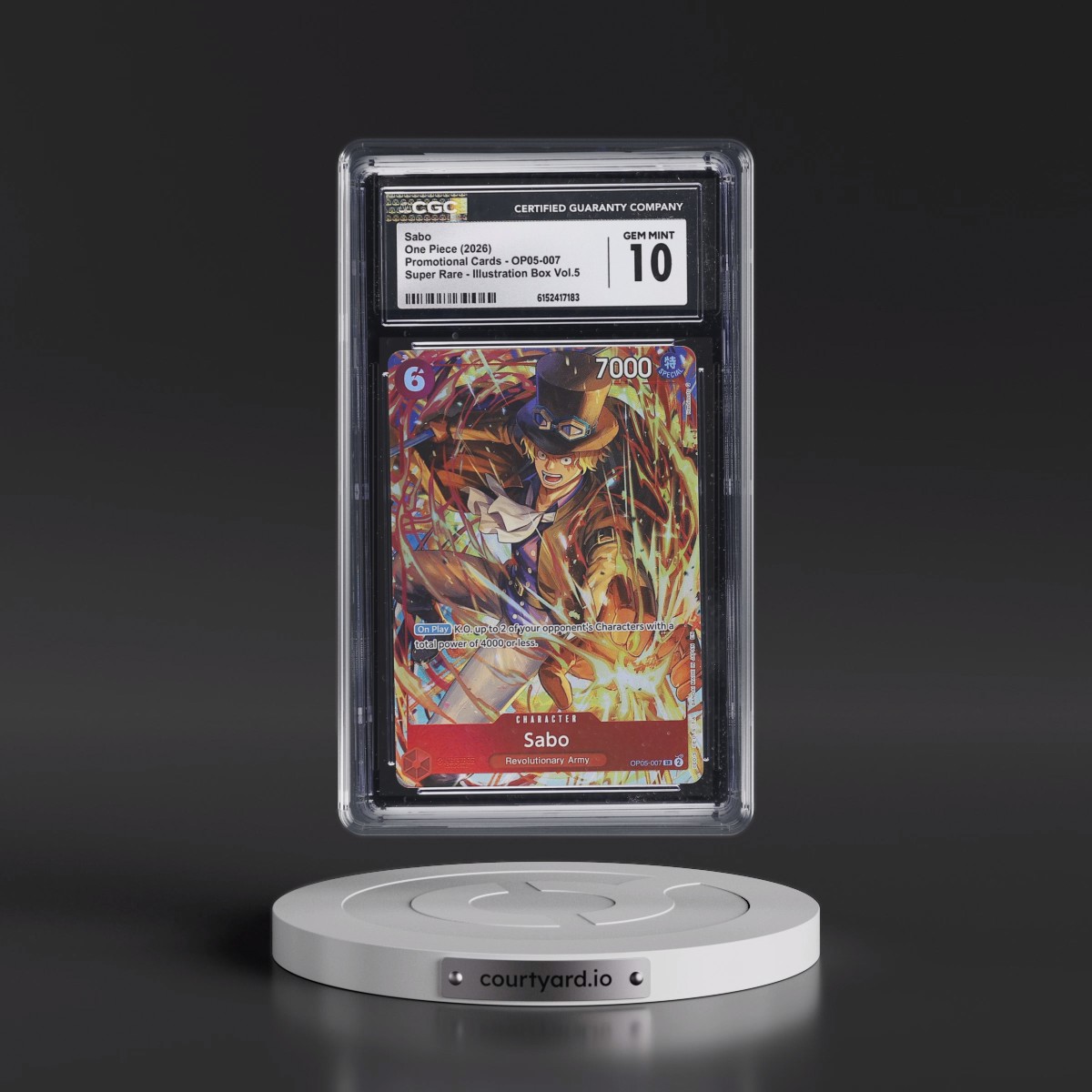2022 Promotional Cards - English #OP05-007 Sabo - Illustration Box Vol.5 (Borderless) (CGC 10 GEM MINT)