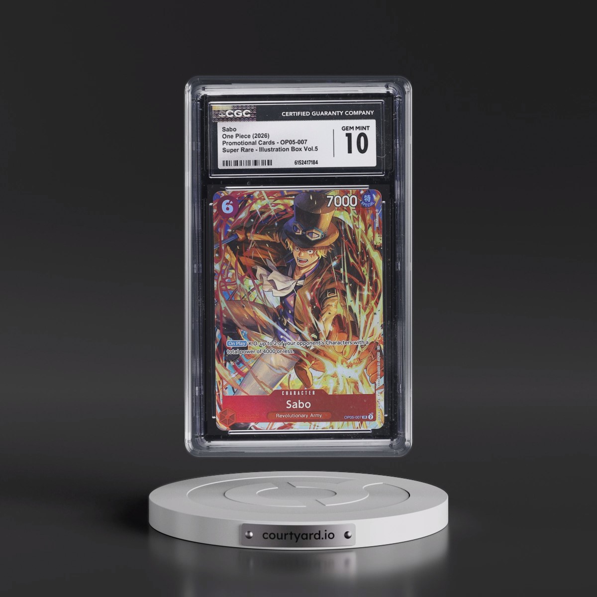2022 Promotional Cards - English #OP05-007 Sabo - Illustration Box Vol.5 (Borderless) (CGC 10 GEM MINT)